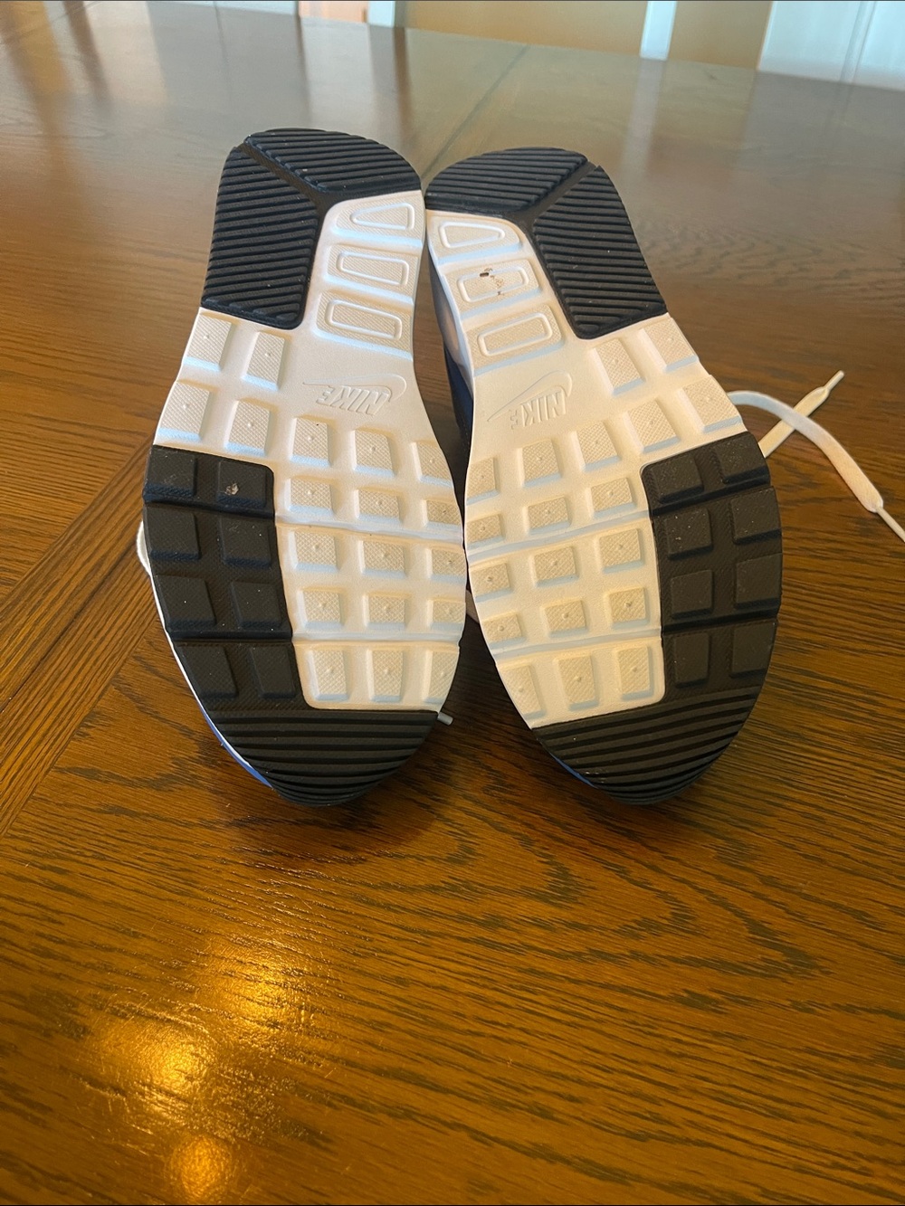 Nike Air White, Blue & Black Low-Top Sneakers - Picture 6 of 6